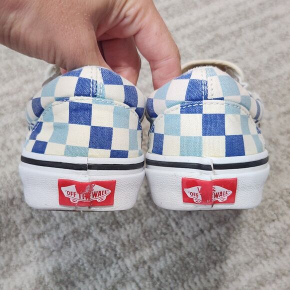 Vans Checkerboard slip-on shoes sneakers blue white size 4.5 men 6 women - Picture 7 of 9